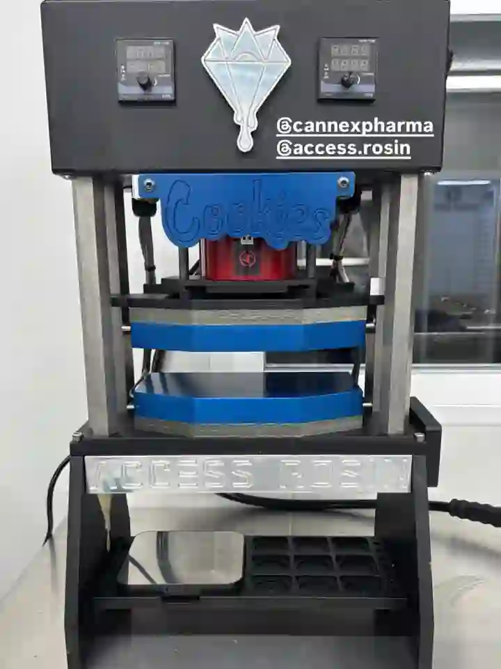 Access Rosin press with Cookies branding