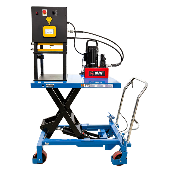 Access Rosin KWÄD press on cart with pump - front view