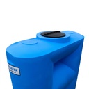 500 Gallon Plastic Doorway Emergency Water Storage Tank in Blue
