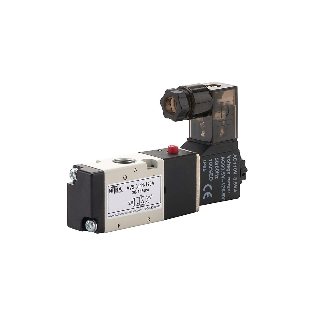 NITRA solenoid valve S3AIR, 5-port (4-way), center closed