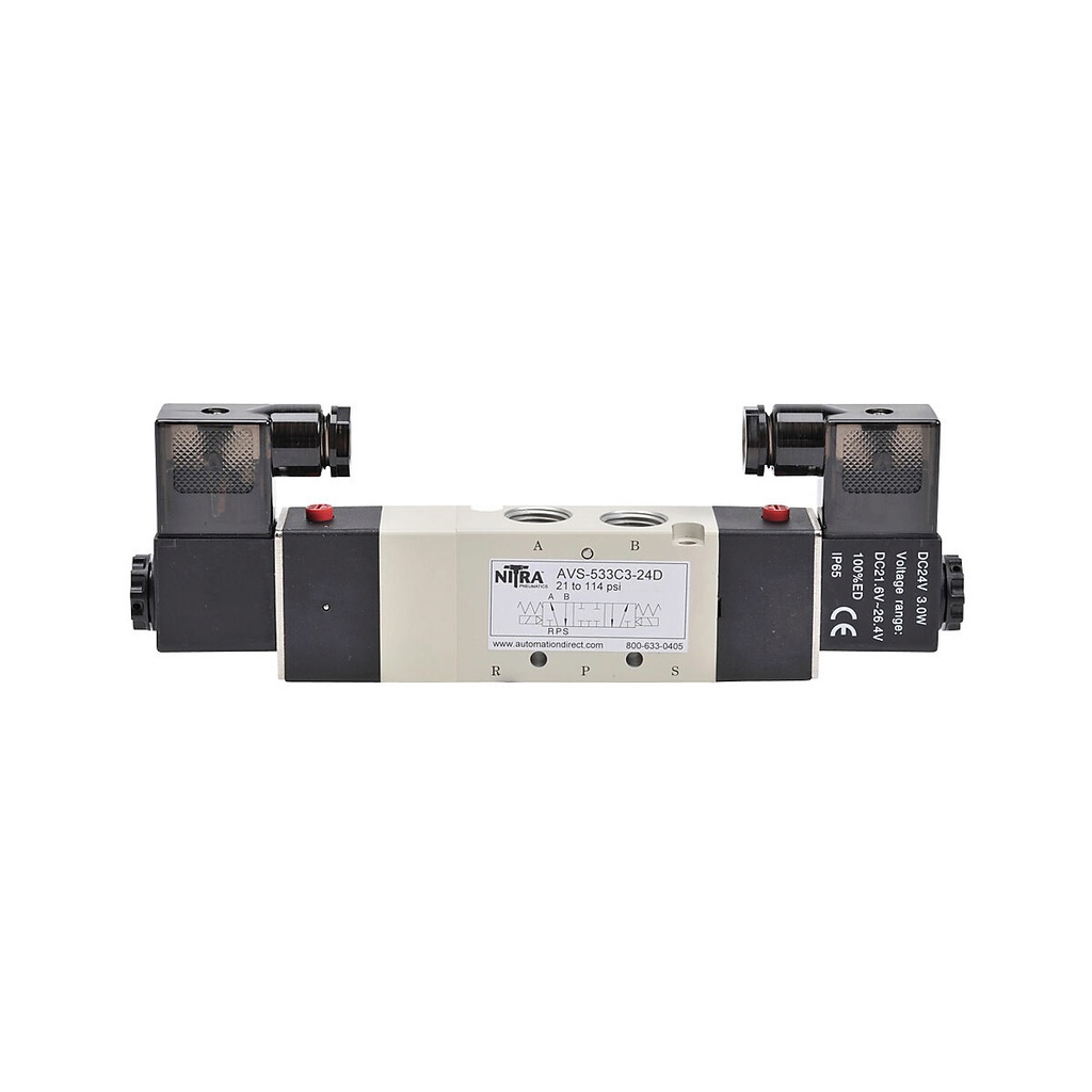 Solenoid Manifold Valve 5/3, Center Closed (2 Solenoid)