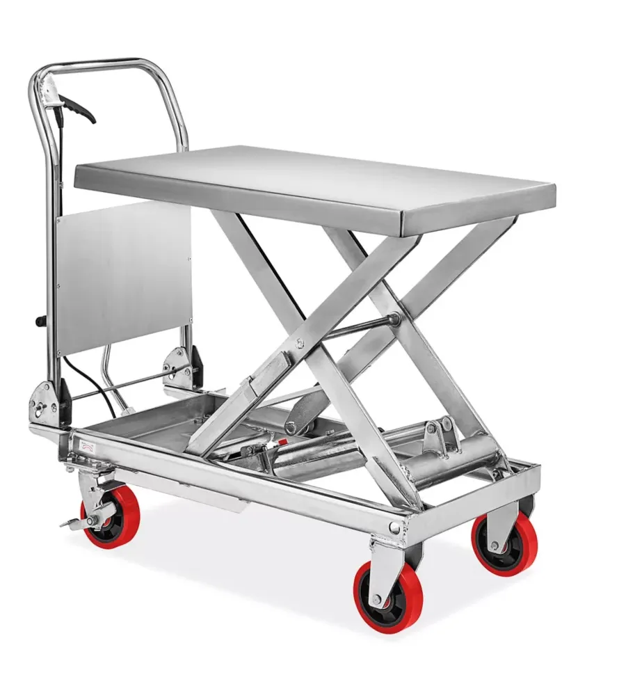 Hydraulic Lift Cart - Stainless Steel