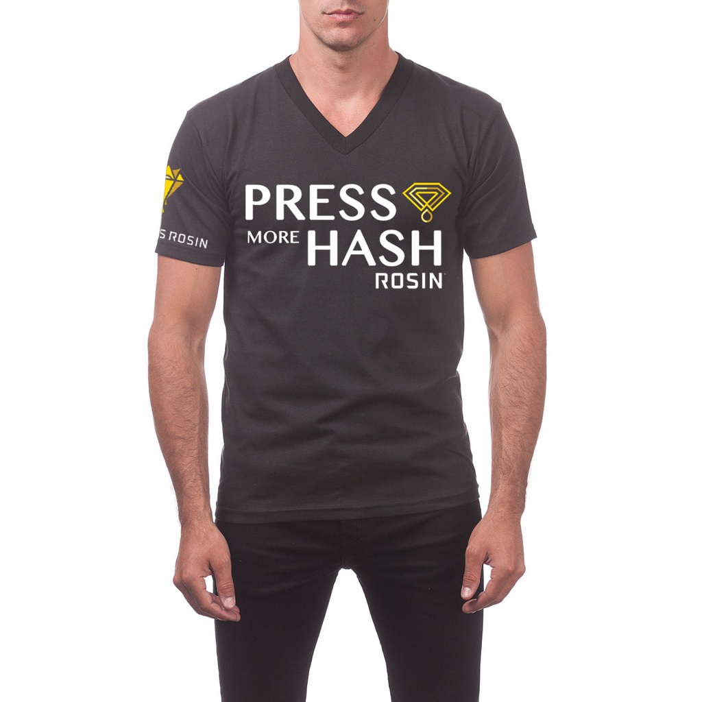 [300020] Shirt  / Press More Hash - V-Neck